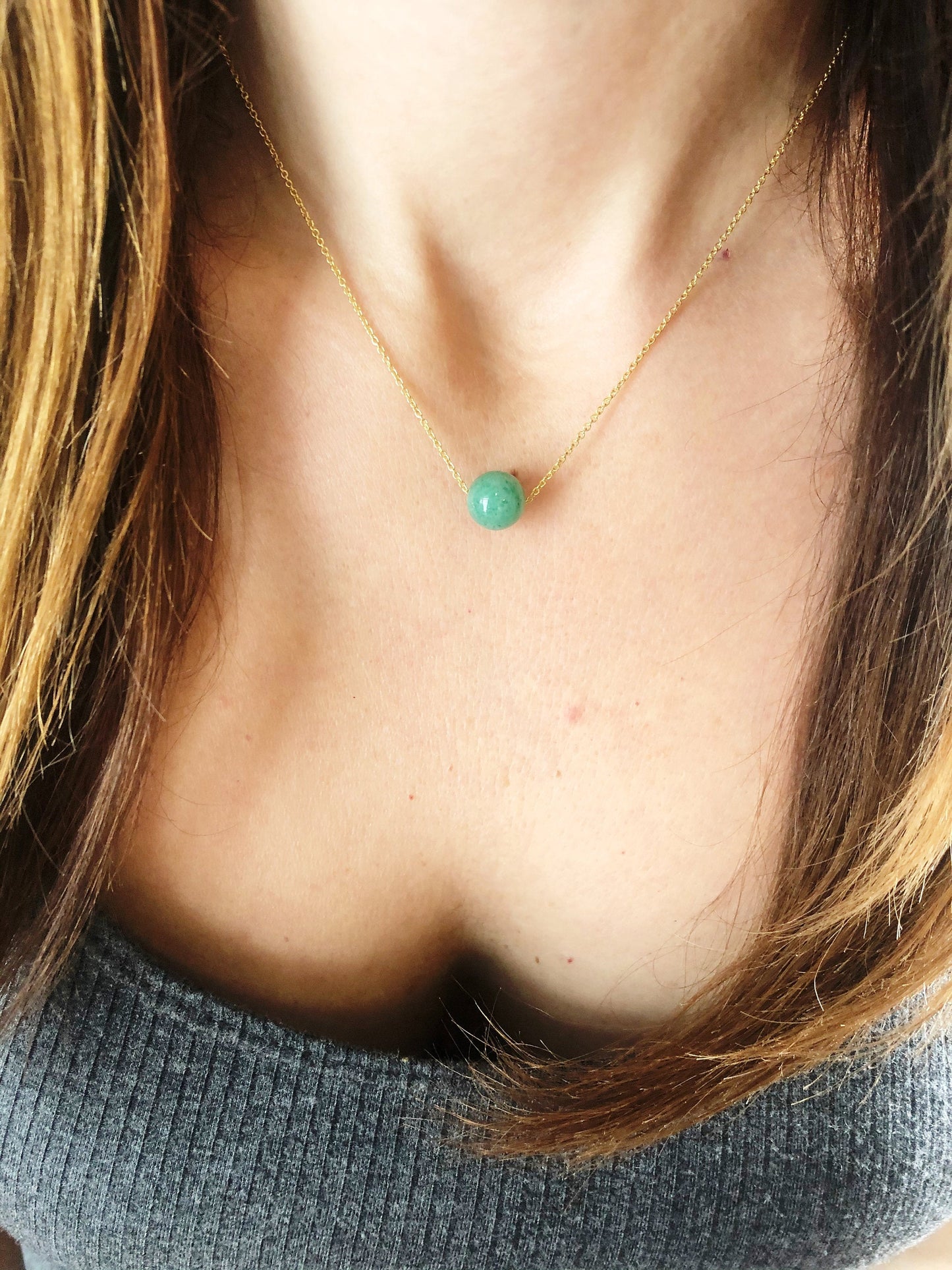 Certified Jade Pendant, Minimalist, Dainty Necklace, Birthstone Jewelry, August, Handmade, Jade Necklace, Gemstone, Crystal, Gift For Her