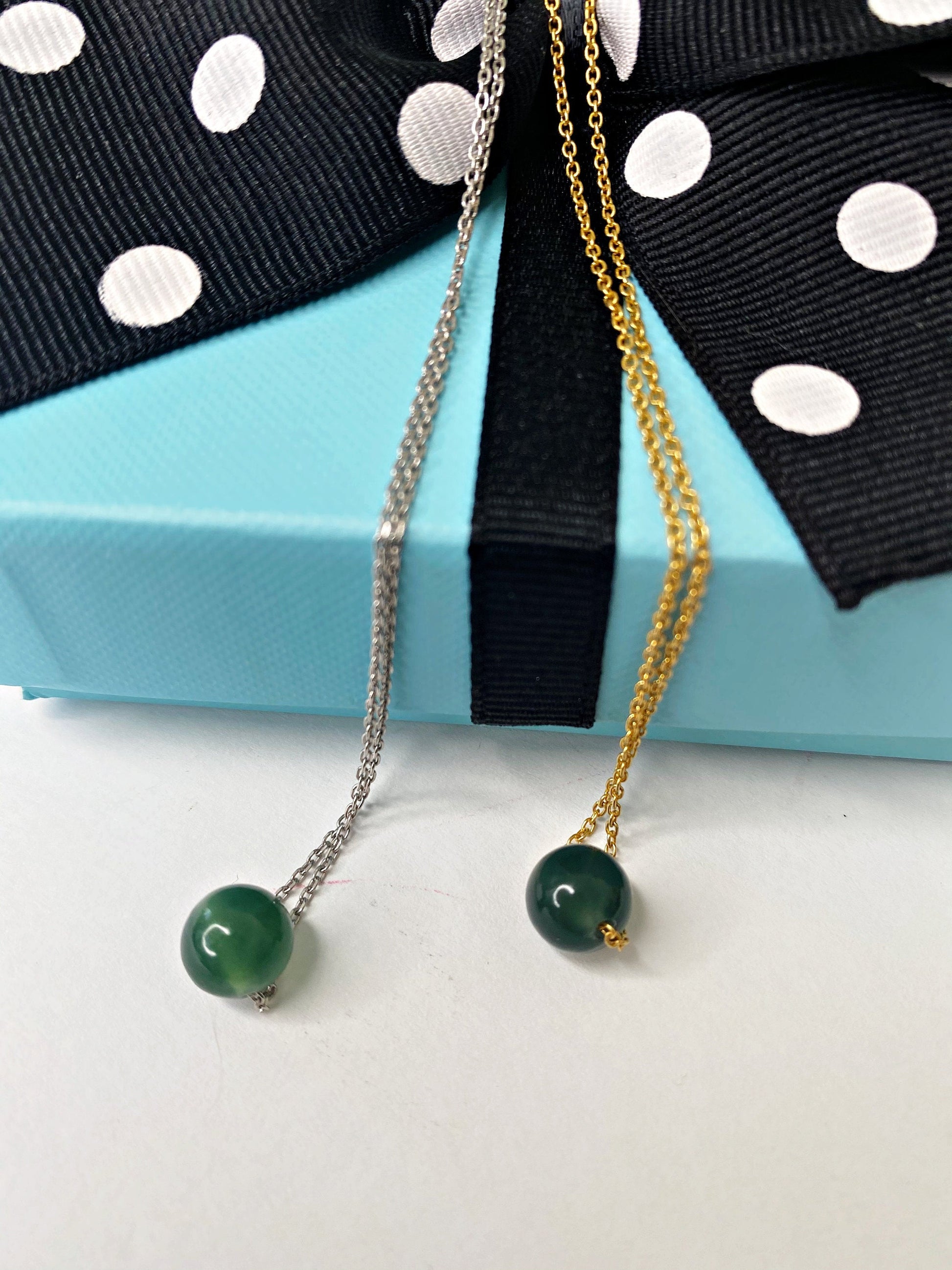 AAA Grade Geniune Green Jade Necklace Heart Chakra Necklace Floating Orb Necklace Minimalist Pendant Necklace Handmade Gemstone Jewerly