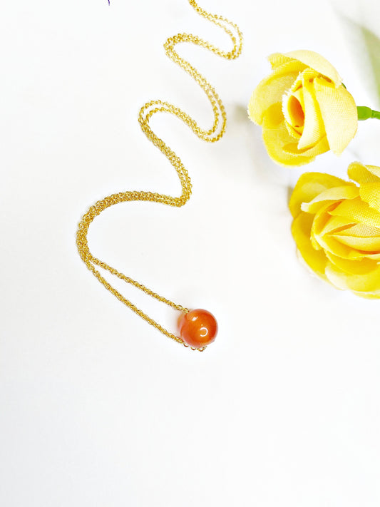 AAA Grade Carnelian Dainty Pendant, Certified Aventurine Orange, Gemstone Necklace, Aventurine Necklace, Minimalist, Crystal Necklace